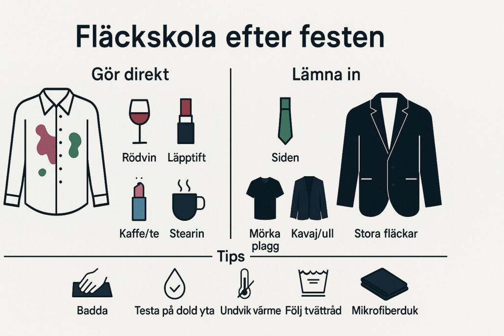 Fläckskola - såhär får du rent dina kläder.